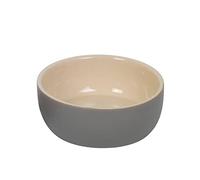 Nobby 82404 Kaunis - Cuenco de cerámica (18,5 x 7,0 cm, 1,00 L), Color Gris y Crema