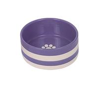 Nobby 82429 Strio - Cuenco de cerámica, Color Lila y Crema, diámetro de 15 x 6 cm, 0,60 l
