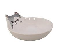 Nobby 82451 - Cuenco de cerámica para Gatos (12 x 5,5 cm, 0,15 L), Color Blanco