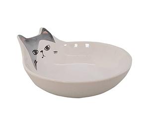 Nobby 82451 - Cuenco de cerámica para Gatos (12 x 5,5 cm, 0,15 L), Color Blanco