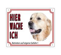 Nobby 93207 Señal de advertencia Golden Retriever