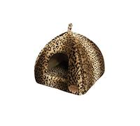 Nobby Alanis cueva, 40 x 40 x 35 cm), diseño de leopardo, color marrón