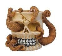 Nobby Aqua Ornaments - Calavera con octopo (12,7 x 10 x 10,3 cm)
