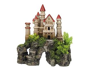 Nobby Aqua Ornaments - Castillo con Plantas, 20,3 x 9,3 x 21,7 cm, 1 Unidad