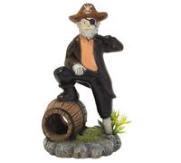 Nobby Aqua Ornaments Pirata con Plantas 8,2 x 7,7 x 14,7 cm