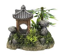 Nobby Aqua Ornaments - Sello asiático con Plantas, 15,5 x 10,5 x 12,5 cm, 1 Unidad