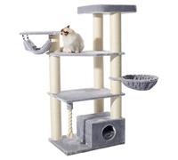 Nobby Árbol Rascador Tokat Gris Para Gatos 176 Cm Con Hamaca Y Sisal