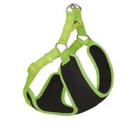 Nobby Arnés "Black Mesh Reflect" amarillo neón L: 41-46 cm + 42 cm, B: 10 mm