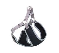 Nobby Arnés Black Mesh Reflect, Gris L: 33-41 cm + 37 cm, Ancho: 10 mm, 1 Pieza