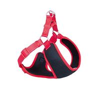 Nobby Arnés Black Mesh Reflect, Rojo L: 48-56 cm + 50 cm, Ancho: 15 mm, 1 Pieza
