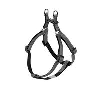 Nobby - Arnés para Perros (50-72 cm, 20 mm), Color Gris Oscuro/Negro
