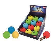 Nobby balón de snack de goma maciza assorted 8 cm; exhibición 12 uds