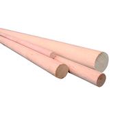 Nobby barra para sentarse de madera redonda de haya 1 m, 10 mm
