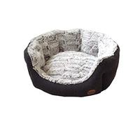 Nobby Cacho - Cama Ovalada, 45 x 40 x 19 cm, Color Gris Oscuro