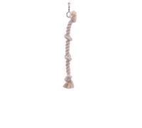 Nobby Cage Toy, cuerda de escalada de algodón L: 67 cm, Ø 25 mm, 4 nudos blancos