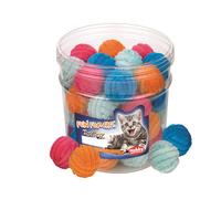 Nobby Caja de Juguetes Gato Lata 40 Unid. 4 cm Pelota de felpa colorida