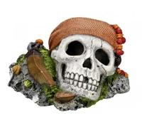 Nobby Calavera con Plantas Acuario Adornos, 19,5 x 16 x 14 cm
