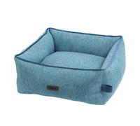 Nobby cama cómoda cuadrada "LINOU" azul L x A x A: 75 x 60 x 23 cm