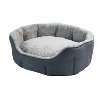 Nobby Cama Confort Ovalada Lica Gris 86 x 70 x 24 cm