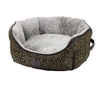 Nobby Cama Ovalada Leo Leopard marrón 45 x 40 x 19 cm