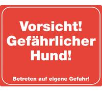Nobby Cartel de Advertencia "¡Cuidado! ¡Perro Peligroso! 250 x 200 mm