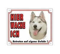 Nobby Cartel de Advertencia Husky Amarillo, 12 x 3,5 cm