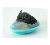 Nobby Chinchilla Casa De Baño 35x23x15cm Azul Transparente, Ideal Para Cuidado