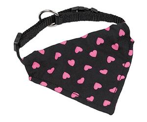 Nobby Collar clásico de Nailon con Bandana, diseño de Corazones para Perro, 10 mm x 20/30 cm