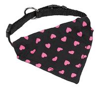 Nobby Collar clásico de Nailon con Bandana, diseño de Corazones para Perro, 15 mm x 30/40 cm