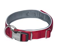 Nobby Collar Clásico Preno Royal Rojo, Reflectante, Ajustable Para Perros