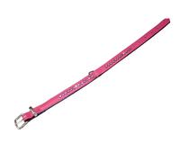 Nobby collar "Crystal" de doble fila 47 cm (35-41 cm), 17/19 mm fucsia / negro