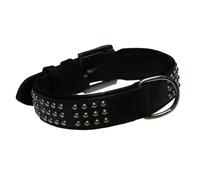 Nobby collar de cuero "VINTO" 55 cm (48-52 cm), 35 mm negro