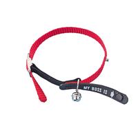 Nobby Collar de gato "My Boss is" rojo