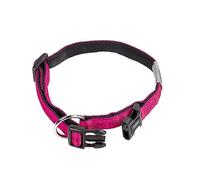 Nobby Collar de Perro de Agarre Suave, 25 - 35 cm/15 mm, Morado/Negro