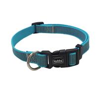 Nobby collar "FULL REFLECT" azul claro S-M: L: 30-45 cm, B: 15 mm