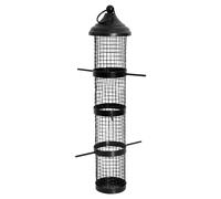 Nobby Columna de Alimentación Con Barras para Posarse 40cm Negro Pájaro,Robust &