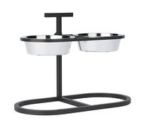 Nobby comedero "CALME" ajustable 53 x 26,5 x 40 cm; incluyendo 2 cuencos 2 x aproximadamente 1800 ml