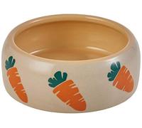 Nobby Comedero de cerámica, Color Beige/Naranja, 500 ml, 1 Unidad