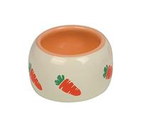 Nobby Comedero de cerámica, Color Beige y Naranja, 250 ml, 1 Unidad