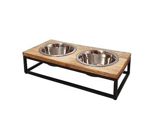 Nobby Comedero Elegante con 2 Cuencos de 48 x 24 x 14 cm; 2 x 1800 ml Aprox