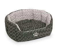Nobby Cómoda Cama Ovalada SEOLI Gris Oscuro/Gris Claro, 55 x 50 x 21 cm