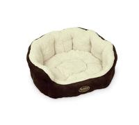 Cama de confort Nobby "TAIKA" L x A x H: 86 x 70 x 24 cm marrón / blanco lana