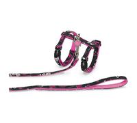 Nobby Conjunto Love Negro Para Gatos - Arnes Con Correa, Nylon, Colgante