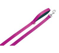 Nobby correa de adiestramiento "Soft Grip" L: 200 cm, B: 20 mm fucsia / negro