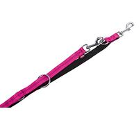 Nobby Correa de Agarre Suave, Color Fucsia/Negro, L: 200 cm, Ancho: 25 mm, 1 Pieza