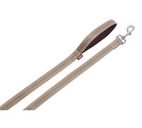 Nobby Correa para Perro de Agarre Suave, 120 cm/20 mm, Beige/Chocolate