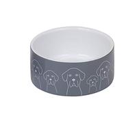 Nobby Cuenco de cerámica para Perros, diámetro 15 x 6 cm, 0,55 L, Color Blanco