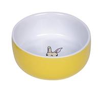 Nobby Nager Cerámica Tazón "Rabbit" amarillo/blanco Ø 11cm x 4,5 cm