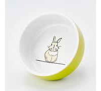 Nobby Cuenco de cerámica para roedores Rabbit, Color Verde/Blanco, diámetro 11 cm x 4,5 cm