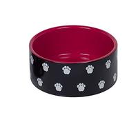 Nobby Cuenco de cerámica Pata, Negro/Rojo, diámetro 15 x 6 cm, 0,55 l, 1 Unidad